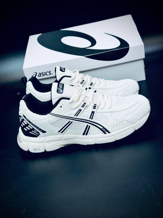Білі асікси • чоловічі кросівки асікс легкі • asics gel літні • чоловічі асікси • підошва spEva • трендові асікси
