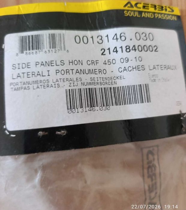 Plásticos e Peças Motas Clássicas (Novo NOS) Honda, Yamaha, Kawasaki, Suzuki, UFO, Maier,..