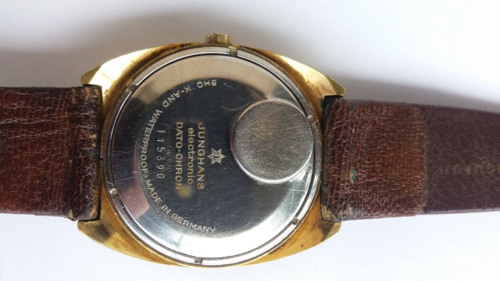 Zegarek Złoty Junghans Electronic Dato-Chron!