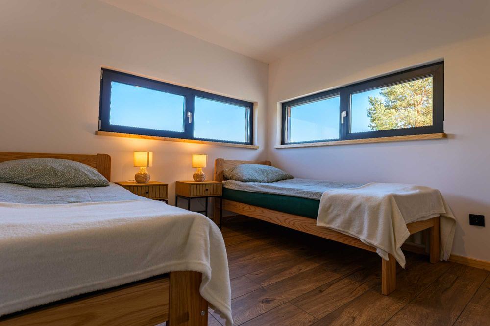 Domki Echo lasu, Zwierzyniec,  Roztocze, balia z jacuzzi, sauna
