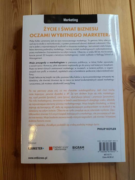 Philip Kotler "Moje przygody z marketingiem", mt biznes