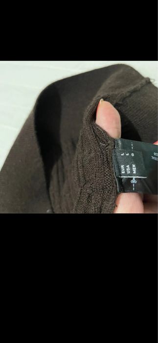 Wełniany sweterek Polo Massimo Dutti