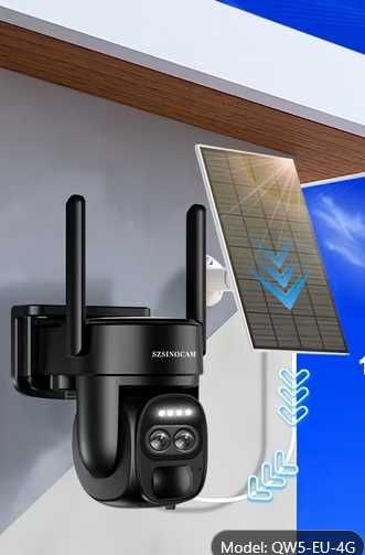Kamera zasilana energią słoneczną Wifi,karta pamięci