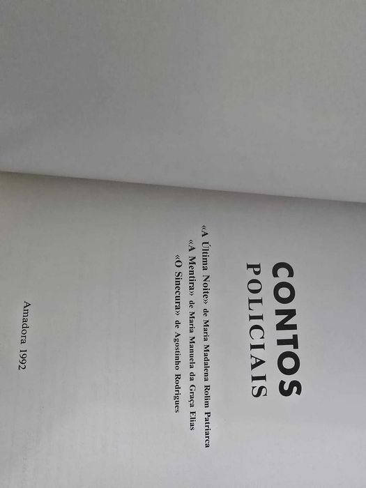 Contos Policiais - Maria Patriarca; Maria Elias; Agostinho Rodrigues