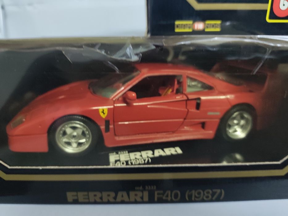 1/18 Ferrari F40 burago carro coleção miniatura