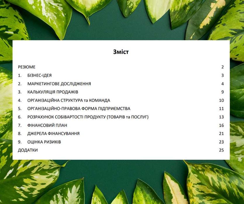 Бізнес-план під кредит 5-7-9%