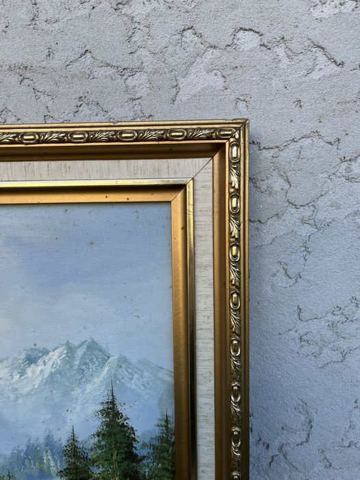 Quadro medio de uma paisagem na montanha