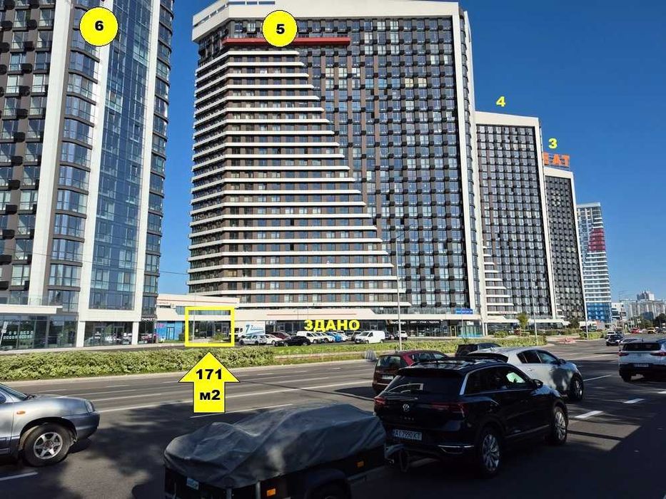 171 м2, фасад, ЖК GREAT, Дніпровська набережна, більше 5000 квартир