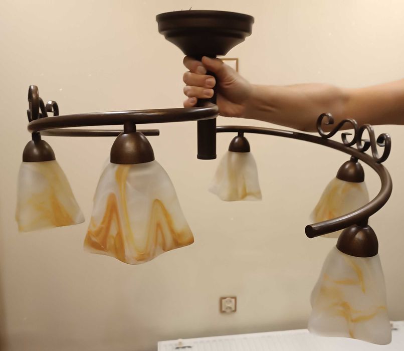 lampa wisząca Kandel /3 lampy, 3 kinkiety/ lub komplet