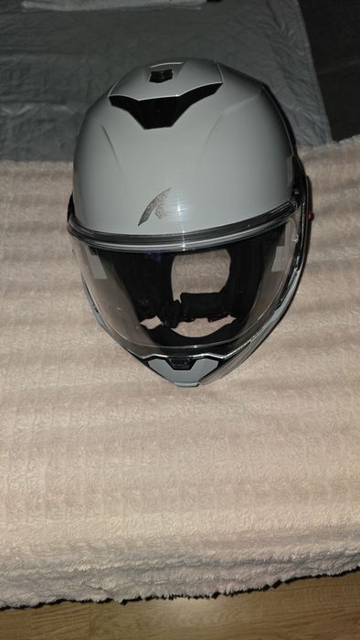Capacete Shark Oxo Dark Shadow Gun Silver Novo