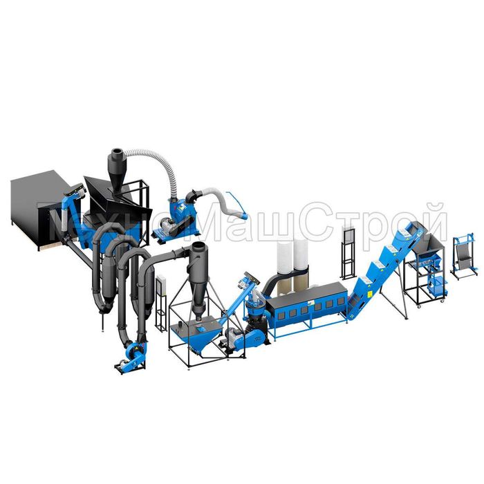Лінія гранулювання пелет Линия гранулирования Оборудование для пеллет