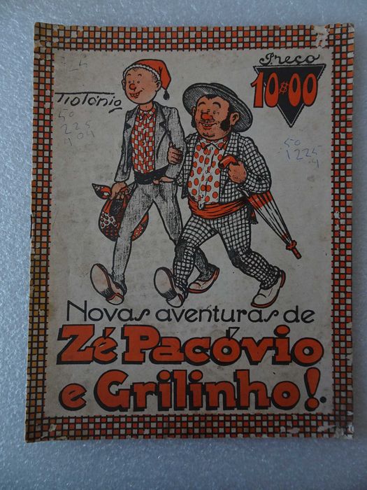 Livro - Revista - Novas Aventuras do Zé Pacóvio e Grilinho!  - Edição Jornal do Cuto