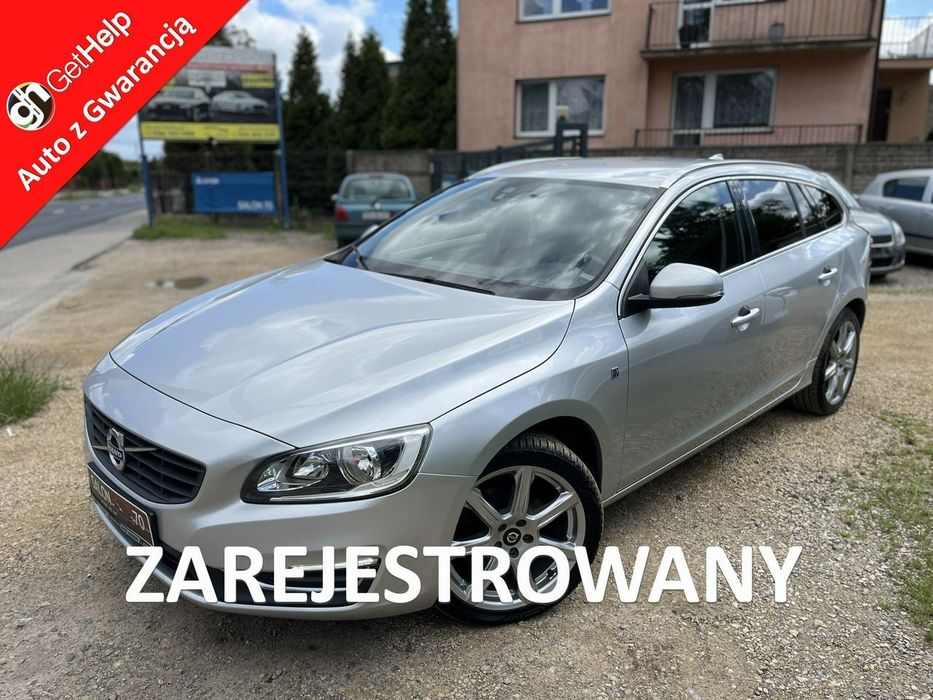 Volvo V60 2.0 Zarejestrowany Oryginal Lakier Skóry Led Navi 6biegów Stan Idealny