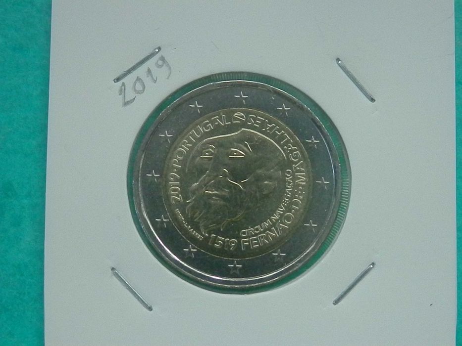 1108 - Euro: 2,00 euros 2019 "Fernão Magalhães", por 2,50