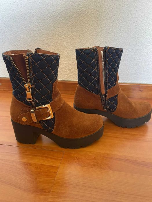 Botas Cano Medio- Salsa