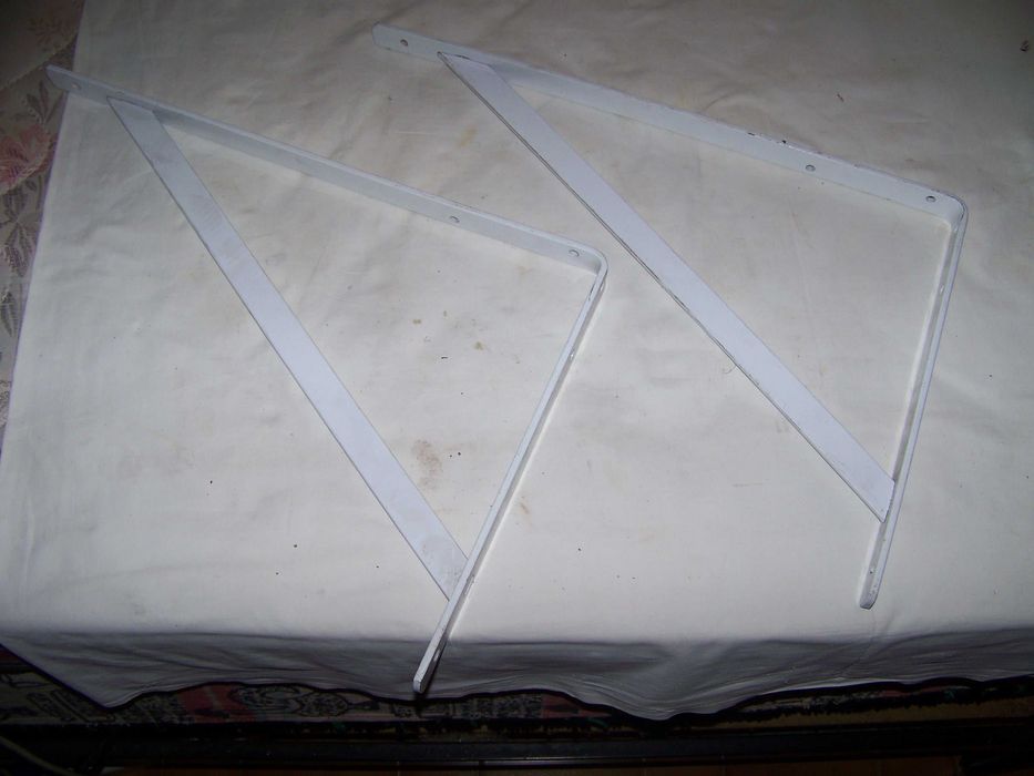 poleias metálicas para prateleiras de parede 50 cm x 33 cm