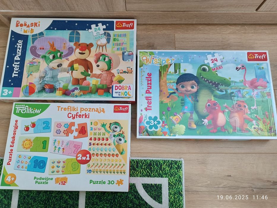 43. Puzzle maxi Wissper oraz Trefliki oraz Trefliki poznają cyferki