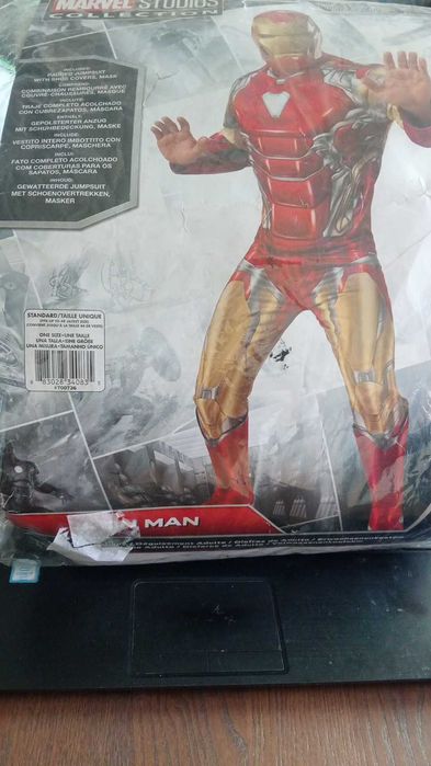 Fato / Disfarce Iron Man Adulto Acolchoado com Máscara Rubie's