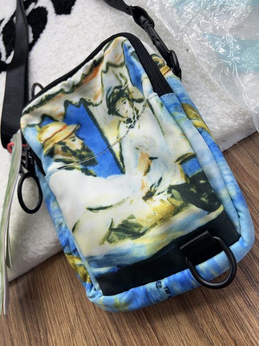 Сумка месенджер Off-White Lake Print Blue