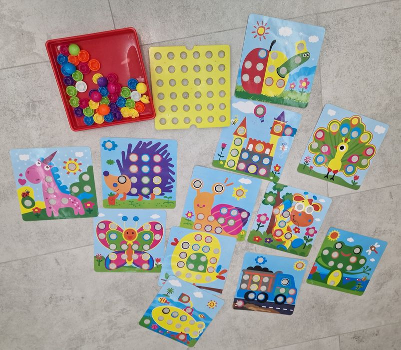 Zestaw zabawek puzzle, sorter, układanka