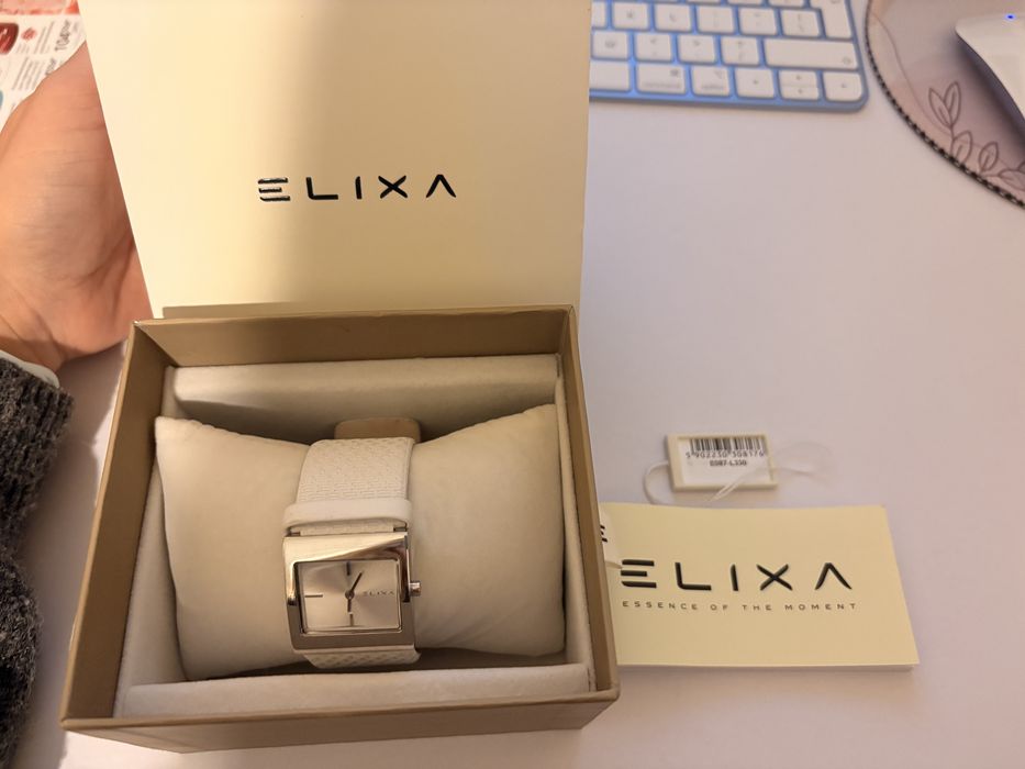 Zegarek Elixa biały damski