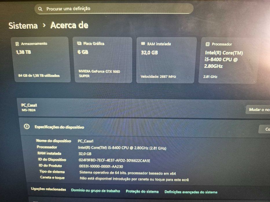 CL# - PC Gaming i5-8400_32Gb_GTX 1660 Super 6Gb_500Gb NVME