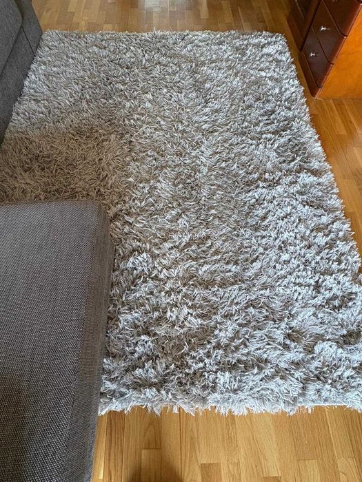 Tapete de Qualidade Cinzento para Sala/Quarto/Hall Medidas 242X171 cm