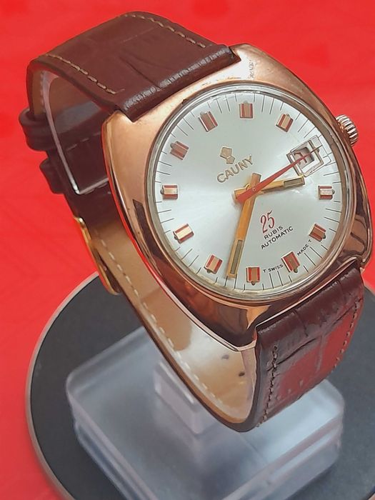 Relógio Vintage CAUNY 25 Rubis Automatic