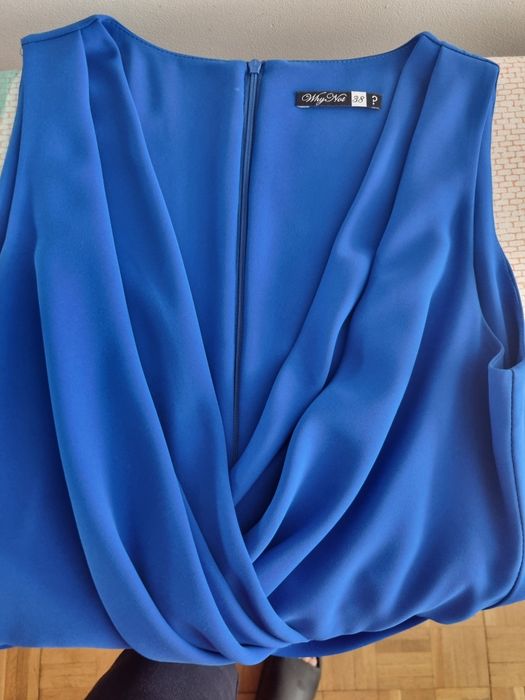 Sukienka chabrowa maxi