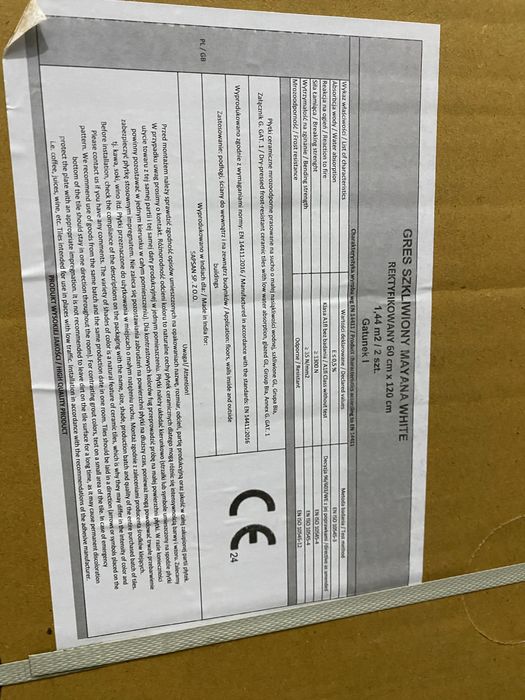 Gres Mayana White 60x120cm