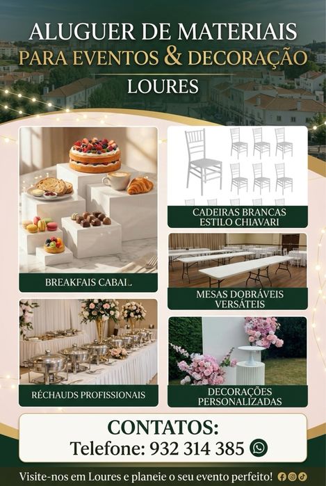 Aluguer e decoração de eventos
