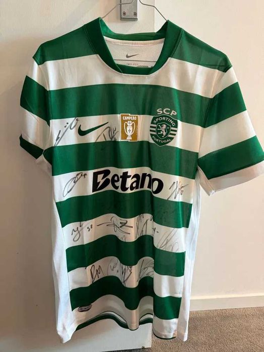 Camisola sporting autografada