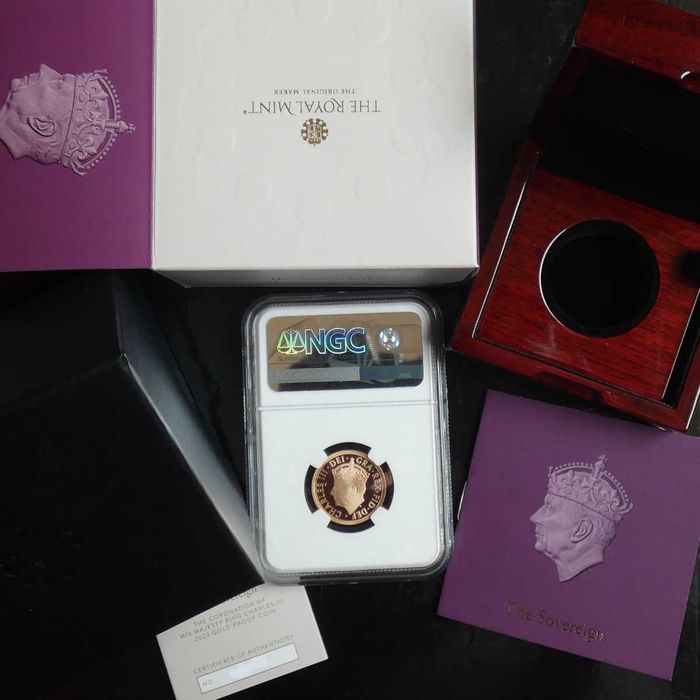 2023 Libra Ouro Proof Coroação PF70UC c/ Caixa e Certificado