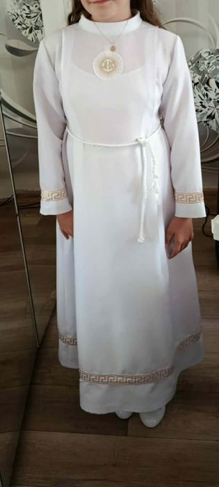 Alba komunijna  dla dziewczynki cały zestaw