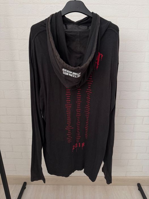 Vetements Metal Tour T-shirt Hoodie
