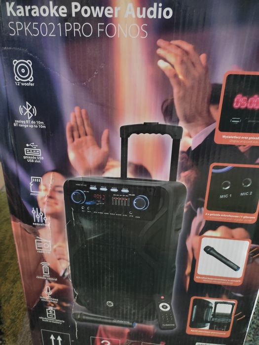 Głośniki bezprzewodowy akumulatorowy Manta nowy