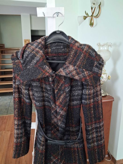 płaszcz damski Boucle Zara 38