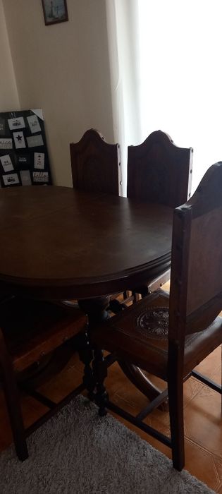 Sofa+mesa+6 cadeiras