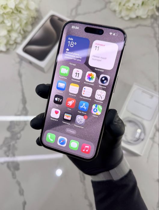 Стан Нового iPhone 15 Pro 128GB 89%АКБ Natural Titanium (Магазин Гарантія)