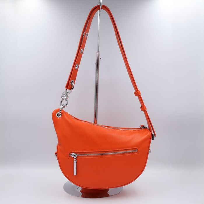 Сумка жіноча шкіряна Polina & Eiterou C1094H Orange Сумка женская кожаная помаранчева