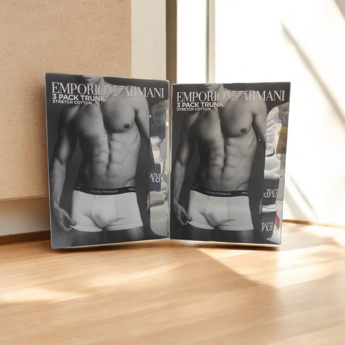 Na Lewara Bokserki męskie Emporio Armani 3-pack stretch cotton roz. M