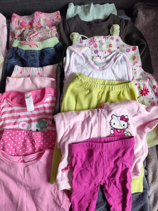 Paczka ubrań dla dziewczynki rozmiar 62