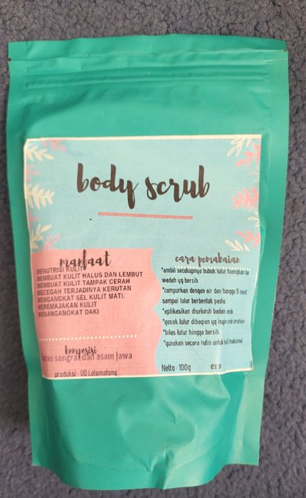 Peeling do ciała z Indonezji