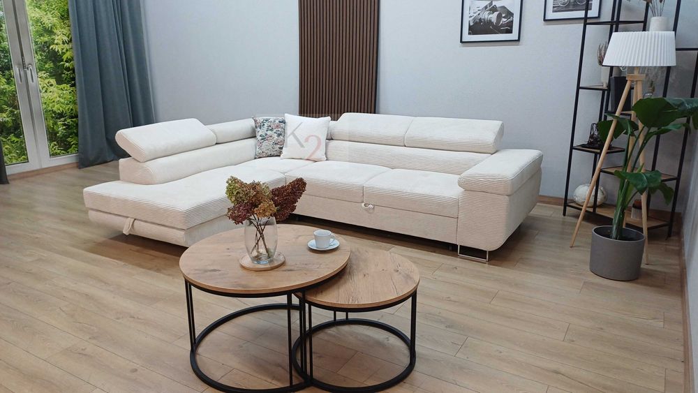 Narożnik ARTEON POD WYMIAR Rogówka Sofa Łóżko USB Kanapa +GRATIS