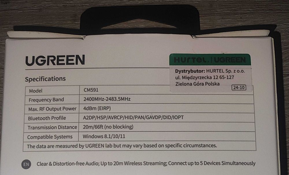 Adaptador/Pen Bluetooth 5.3 UGreen