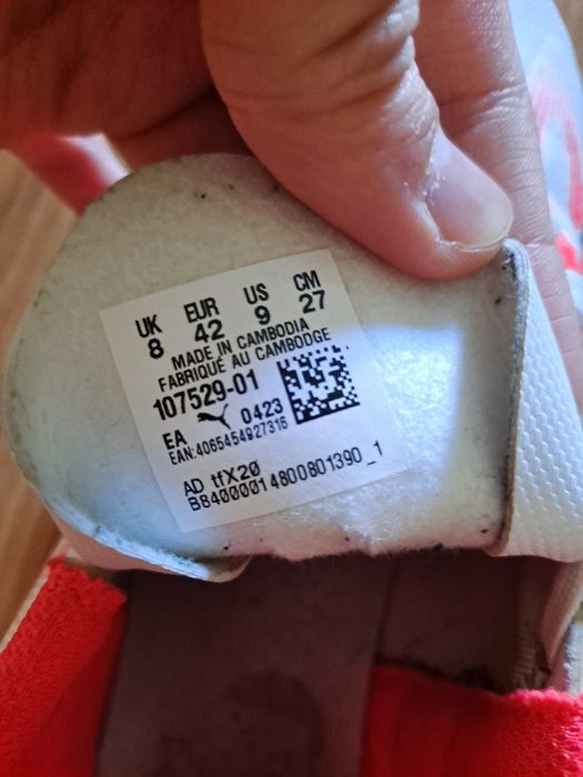 Halówki puma czerwono białe