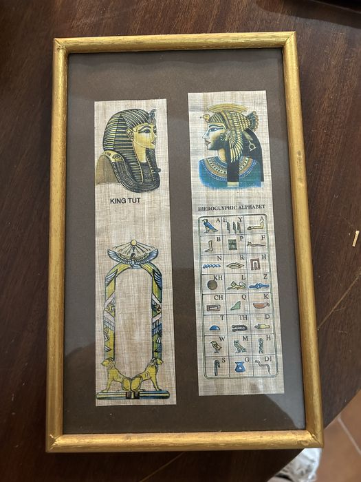 4 Papiros Egito - 1 com certificado