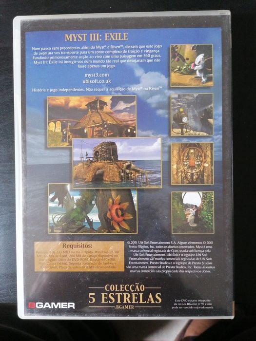 Myst 3 Exily, jogo, PC DVD-ROM