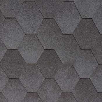 Бітумна черепиця для даху, антрацитова, графітова. Польща