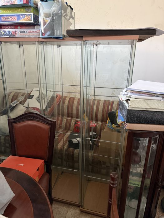 4 vitrines ikea usadas